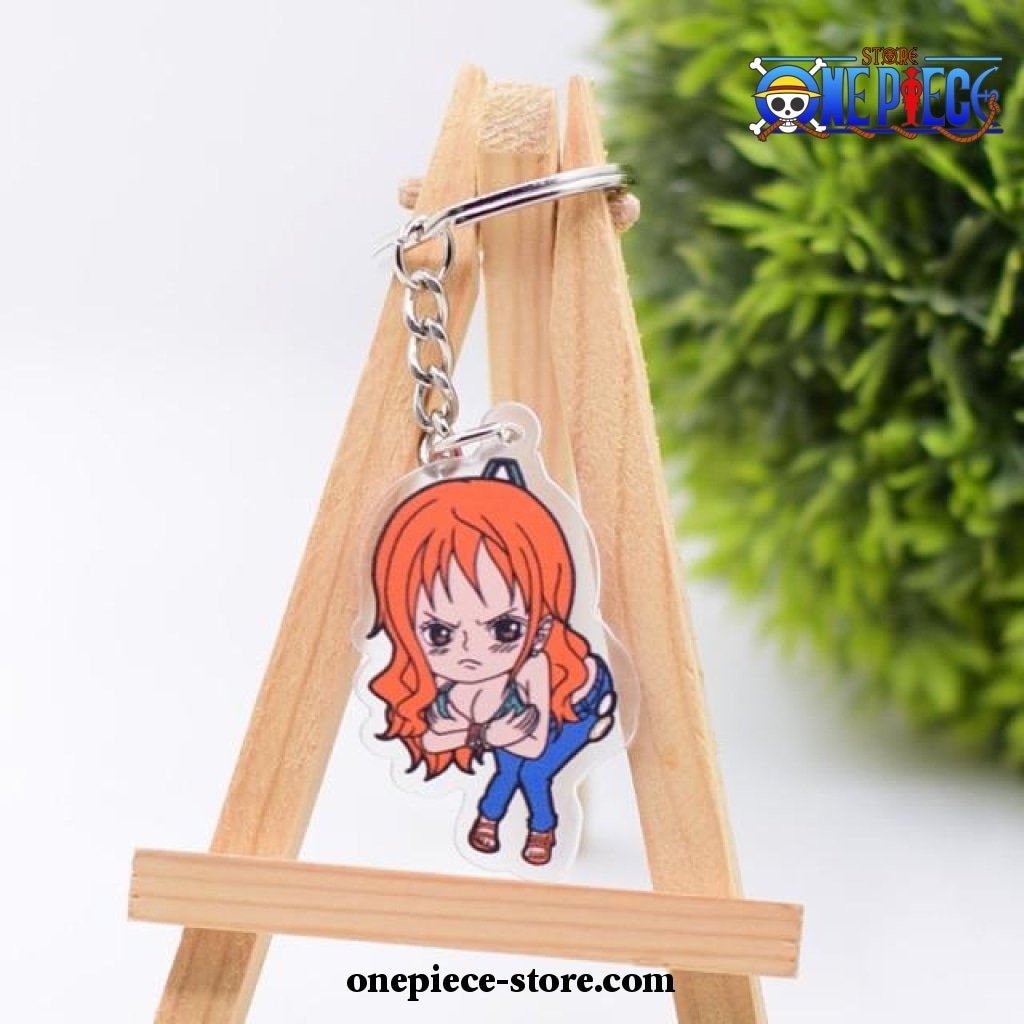 Nami One Piece Double Sided Acrylic Pendant Keychain One Piece Store