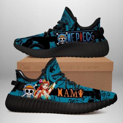Nami Yeezy Shoes One Piece Anime Shoes Fan Gift TT04 Men / US6 Official One Piece Merch