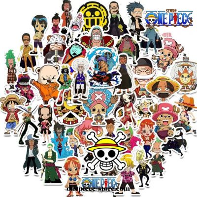Hilloly One Piece Aufkleber, 100 PCS One Piece Style Decals One