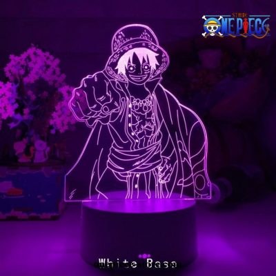 New Arrival Luffy Figure 3D Led Lamp White / 7 Color No Remote