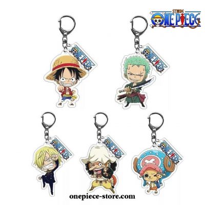 New Arrival One Piece Main Characters Acrylic Keychain
