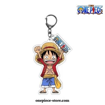 New Arrival One Piece Main Characters Acrylic Keychain Funny Luffy