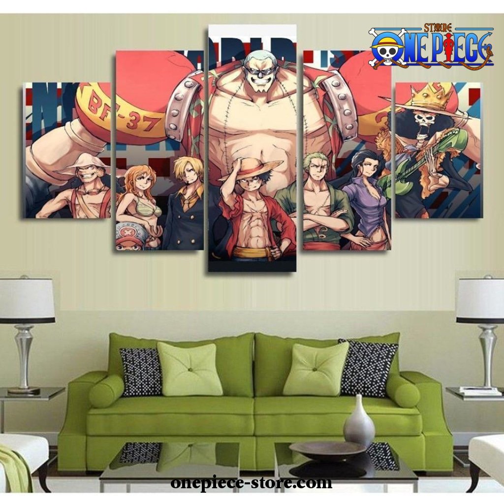 New Design 5 Pieces One Piece Charactes Canvas Wall Art - One Piece Store