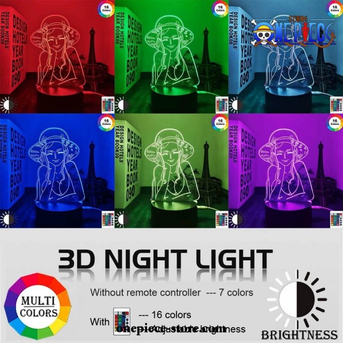 New Nico Robin One Piece Figure 3D Led Lamp