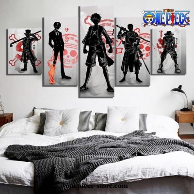 New Style 5 Pieces One Piece Team Canvas Wall Art