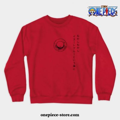Once Upon A Time In East Blue Crewneck Sweatshirt Red / S