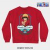 One Piece Anime - Monkey D Luffy Crewneck Sweatshirt Ver 4 Red / S