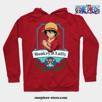 One Piece Anime - Monkey D Luffy Hoodie Red / S
