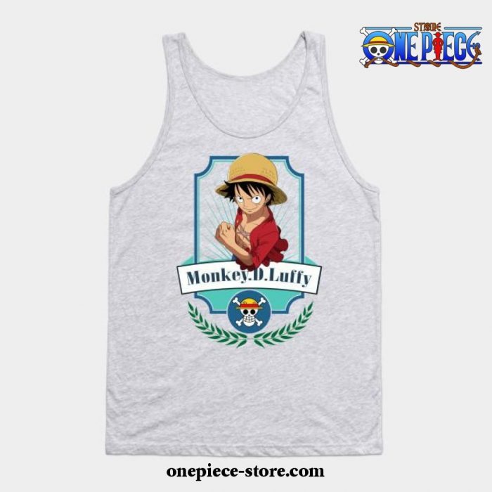 One Piece Anime - Monkey D Luffy Tank Top Gray / S