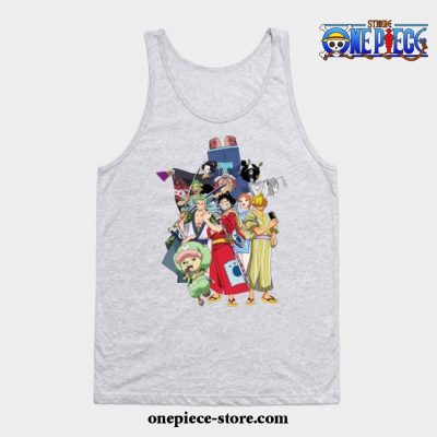 One Piece Anime - Straw Hat Pirates Wano Arc Tank Top Gray / S