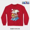 One Piece Anime - Thousand Sunny Crewneck Sweatshirt Red / S