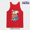 One Piece Anime - Thousand Sunny Tank Top Red / S