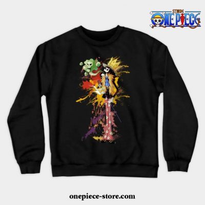 One Piece Art Work Crewneck Sweatshirt Black / S