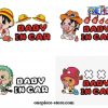 One Piece Baby In Car Stickers