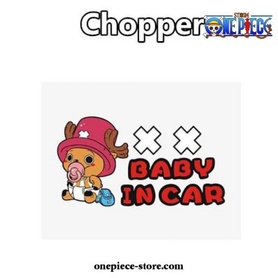 One Piece Baby In Car Stickers Chopper