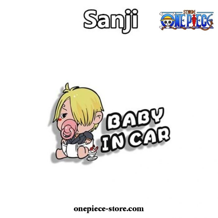 One Piece Baby In Car Stickers Sanji