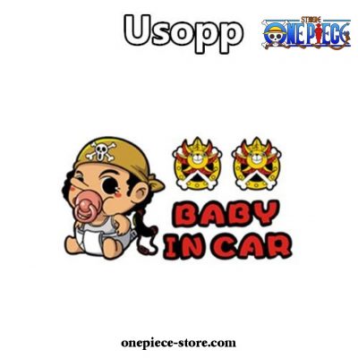 One Piece Baby In Car Stickers Usopp