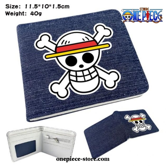One Piece Denim Wallet Short Card Style 1