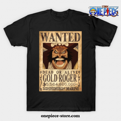 One Piece Gol D. Roger T-Shirt Black / S