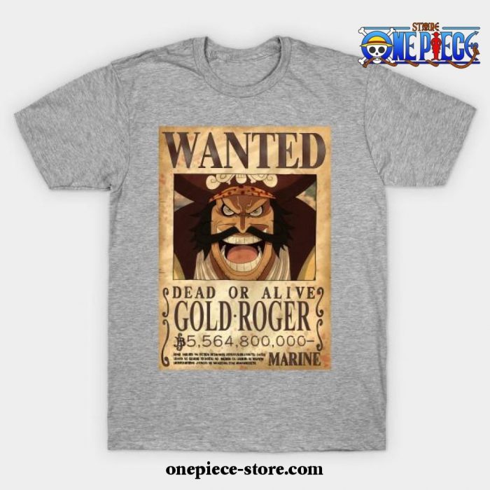 One Piece Gol D. Roger T-Shirt Gray / S