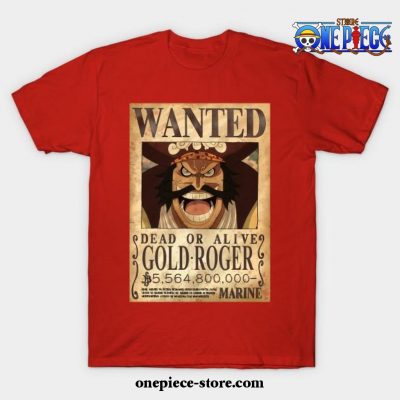 One Piece Gol D. Roger T-Shirt Red / S