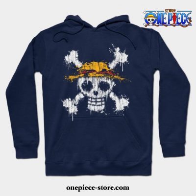 One Piece Hoodie Navy Blue / S