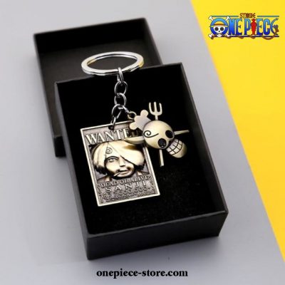 One Piece Keychain - New Wanted Pendant Sanji (With Box)