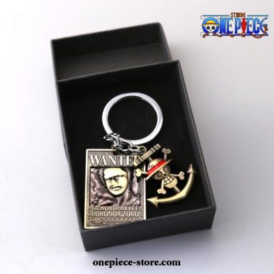 One Piece Keychain - New Wanted Pendant Zoro (With Box)