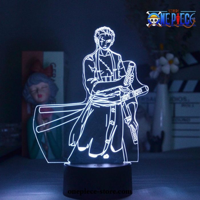 One Piece Lamp Cool Roronoa Zoro Figurine 3D LED Lamp One Piece Store
