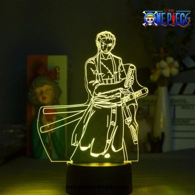 One Piece Lamp - Cool Roronoa Zoro Figurine 3D Led
