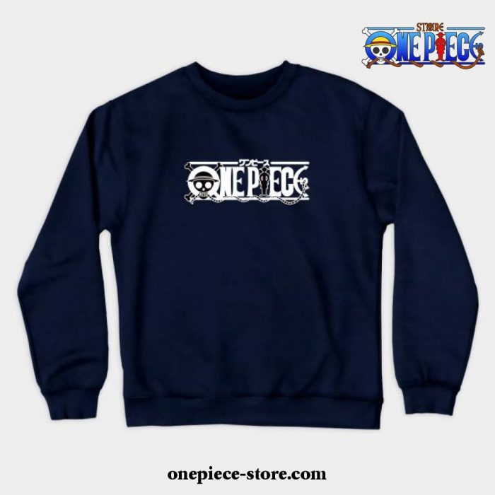 One Piece Logos Crewneck Sweatshirt Black / S