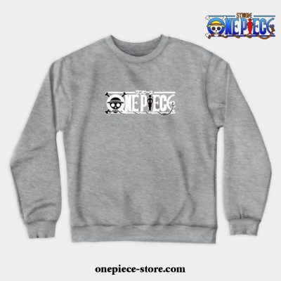 One Piece Logos Crewneck Sweatshirt Gray / S