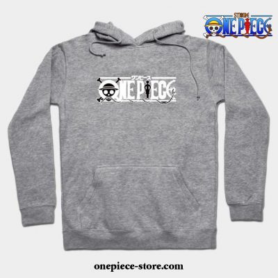One Piece Logos Hoodie Gray / S