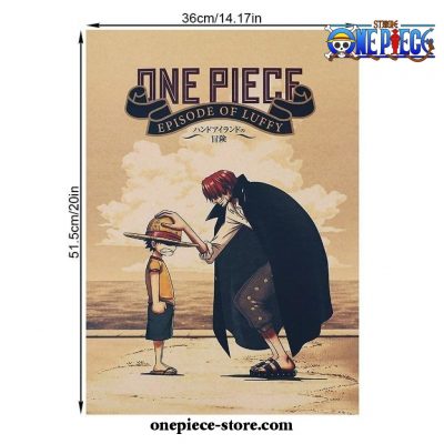 One Piece Luffy And Ace Kraft Paper Poster