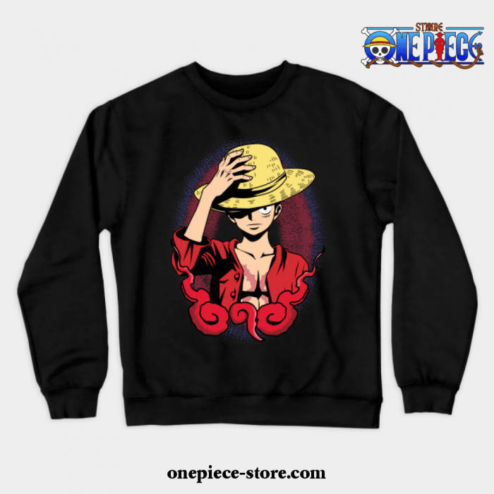 One Piece - Luffy Crewneck Sweatshirt Ver 3 Black / S