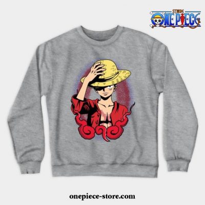 One Piece - Luffy Crewneck Sweatshirt Ver 3 Gray / S