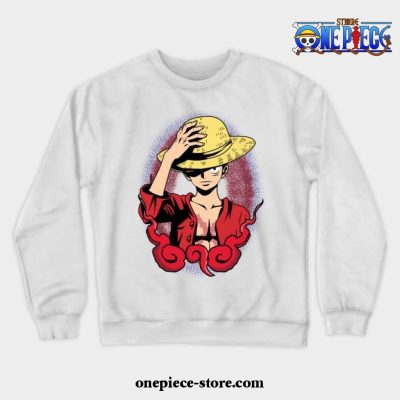 One Piece - Luffy Crewneck Sweatshirt Ver 3 White / S