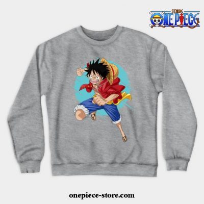 One Piece - Luffy Crewneck Sweatshirt Ver1 Gray / S