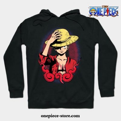 One Piece - Luffy Hoodie 02 Black / S