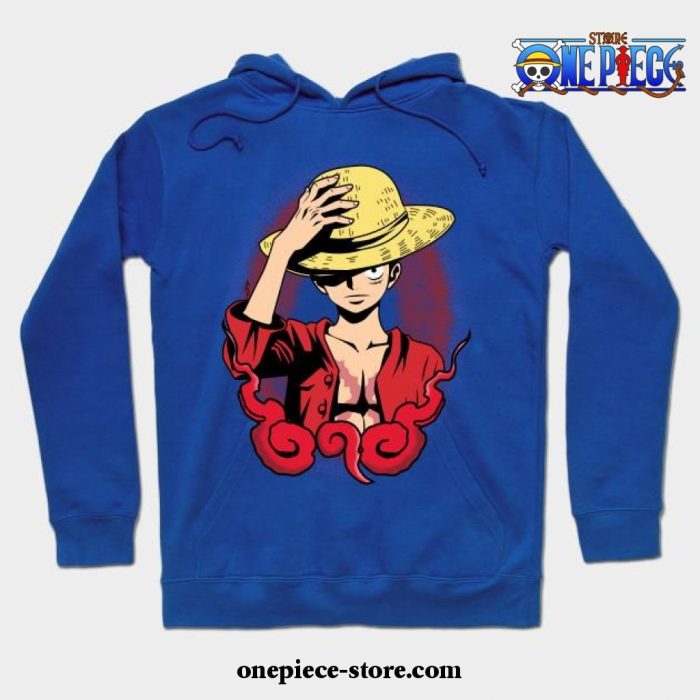 One Piece - Luffy Hoodie 02 Blue / S