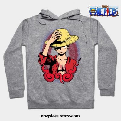 One Piece - Luffy Hoodie 02 Gray / S