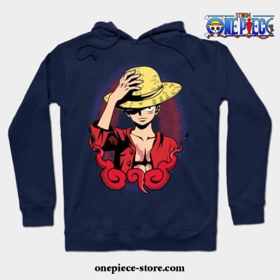 One Piece - Luffy Hoodie 02 Navy Blue / S