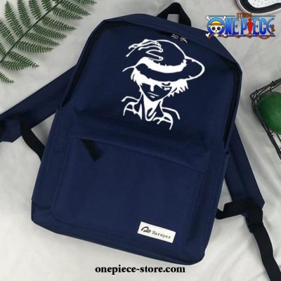 One Piece Luffy Mochila Backpack Dark Blue