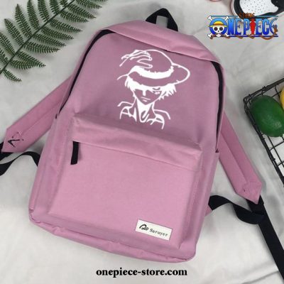 One Piece Luffy Mochila Backpack Pink