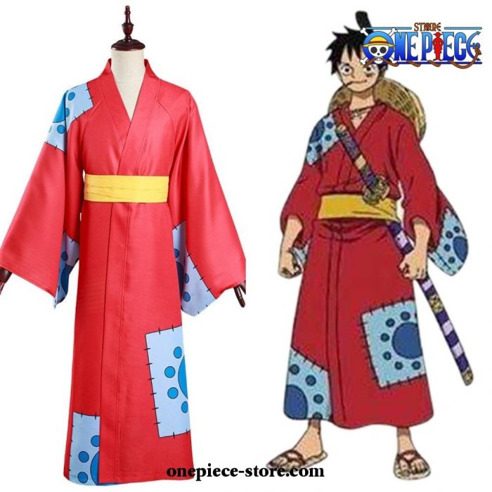 One Piece Monkey D. Luffy Cosplay Costume Kimono Outfits