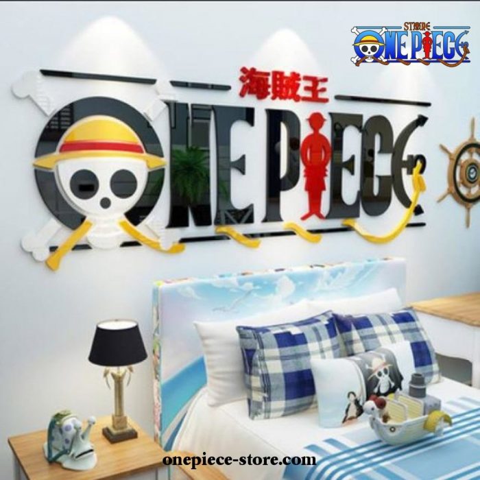One Piece Monkey D. Luffy Diy Acrylic Wall Sticker Decor Bedroom Black / Xs About 0.7X0.266M