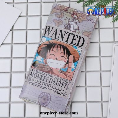 One Piece Monkey D. Luffy Purse Long Leather Wallet