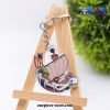 One Piece Pirate Ship Double Sided Acrylic Pendant Keychain