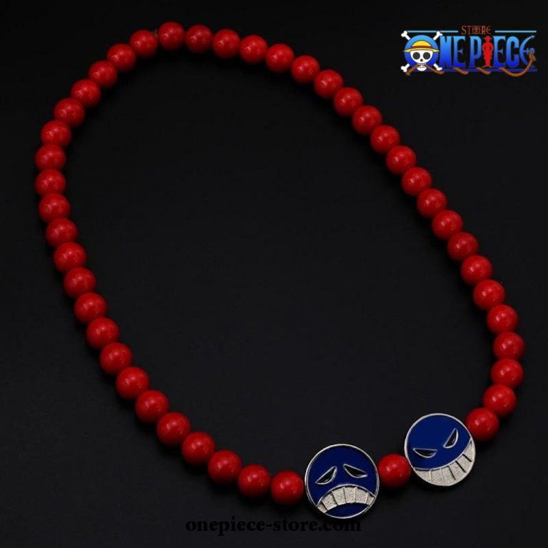 One Piece Portgas D. Ace Red Beads Necklace - One Piece Store