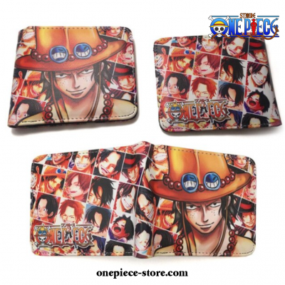One Piece Portgas D. Ace Wallet Pu Leather